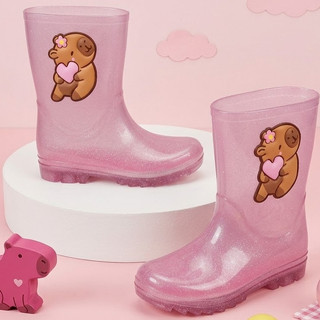 Galocha Menina Infantil Botinha Feminina Para Chuva Antiderrapante Leve Confortável