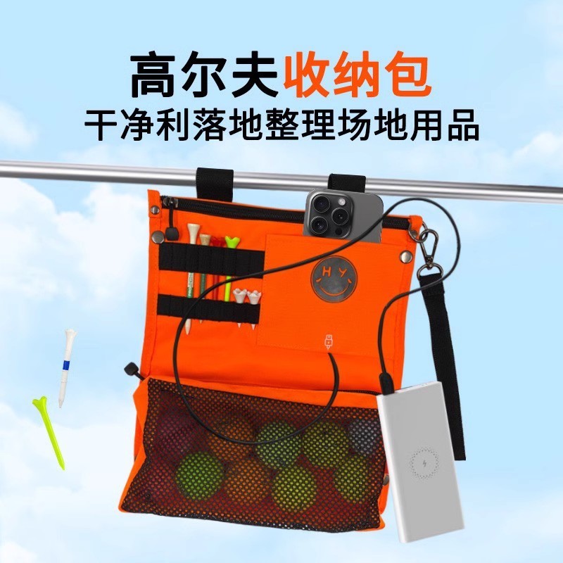 Saco de armazenamento de golfe função partição pequena bola saco grande capacidade à prova dwaterproof água acessório sa