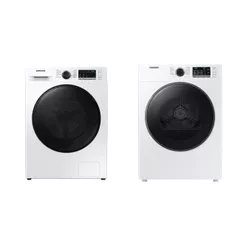 Lavadora Samsung 11kgs WW11T Branca 220 + Secadora Samsung 12kgs Branca DV12B 220