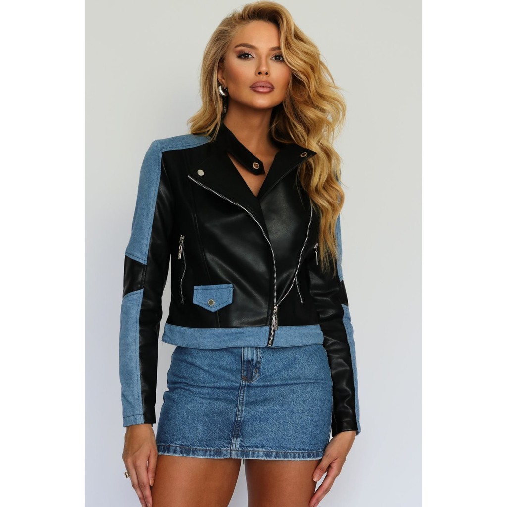 Jaqueta Feminina Pu Planet Girls Preto em Oferta na Shopee