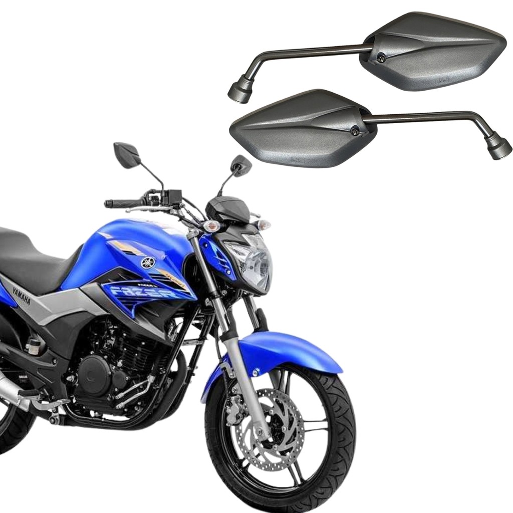 Retrovisor Convexa GVS Fazer 250 Par Lente Original Para Yamaha em Oferta na Shopee