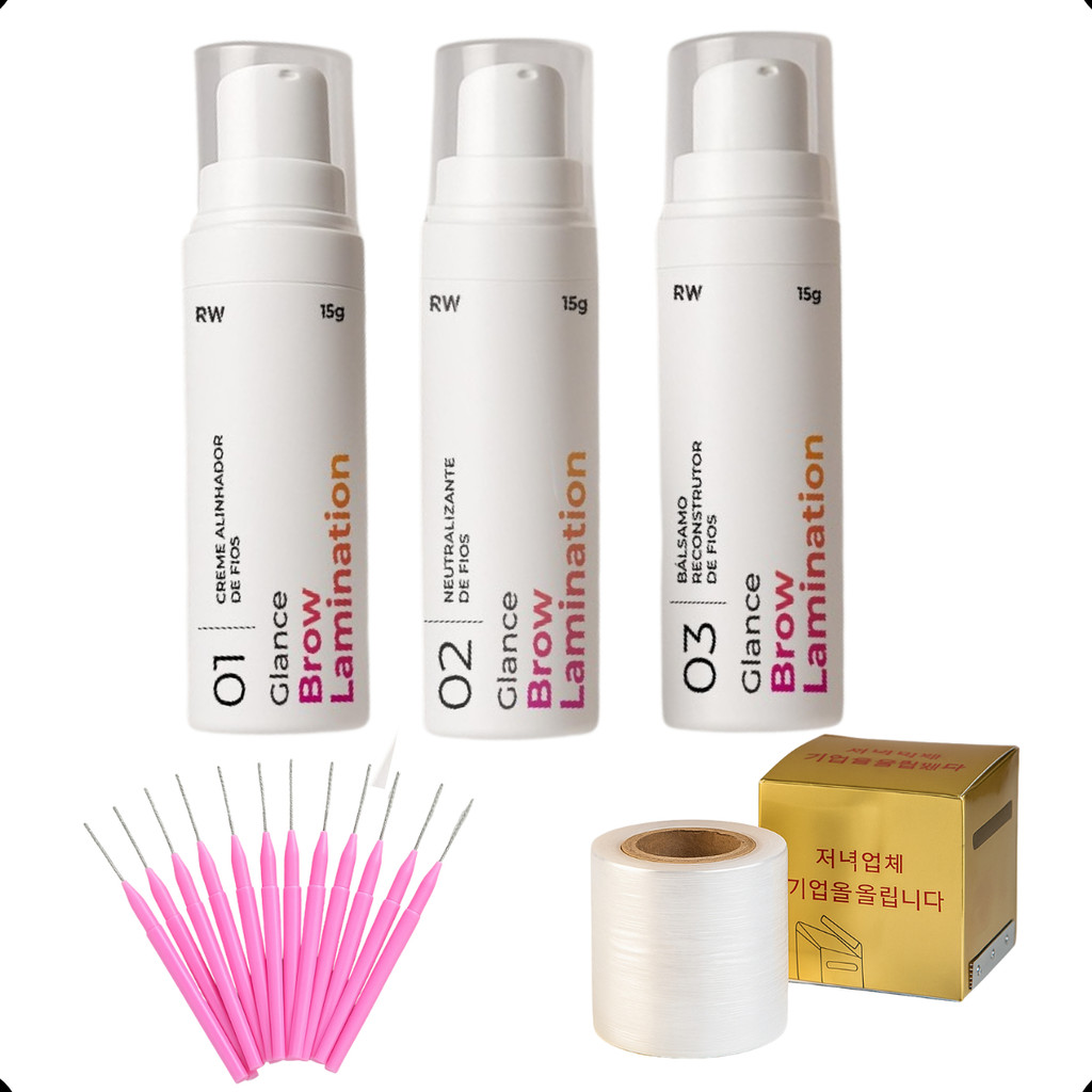 Glance Rare Way Brow Lamination Com Escovinha E Filme Kit Brow Lamination Profissional Sobrancelha em Oferta na Shopee