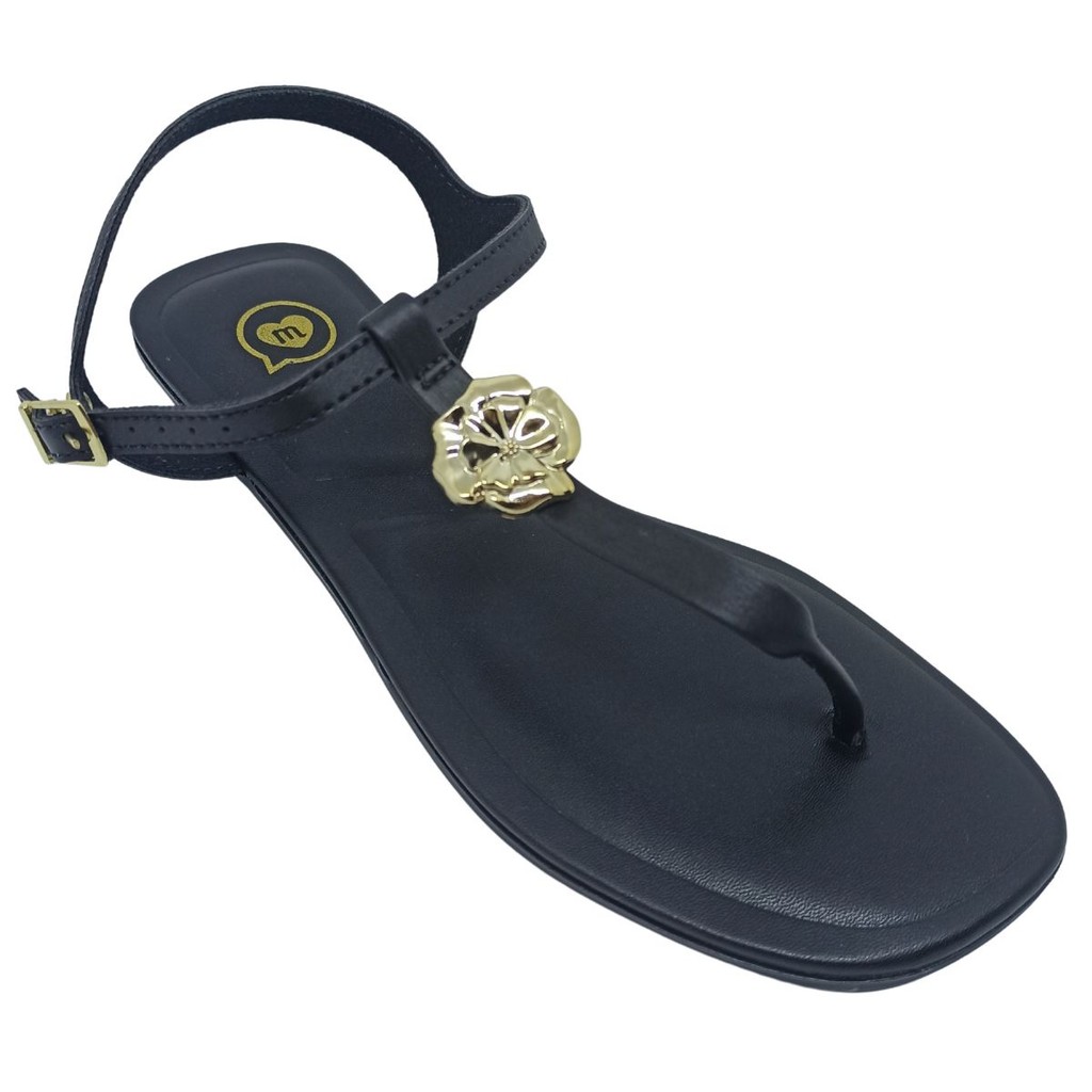 Sandália Molekinha Menina Infantil com Flor Metalizada em Oferta na Shopee