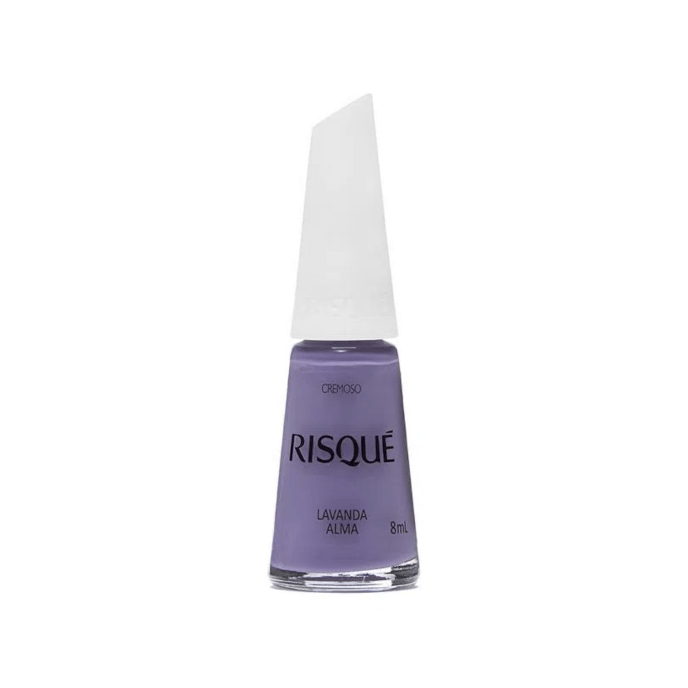 Esmalte Risqué Colorido Cremoso Lavanda Alma em Oferta na Shopee