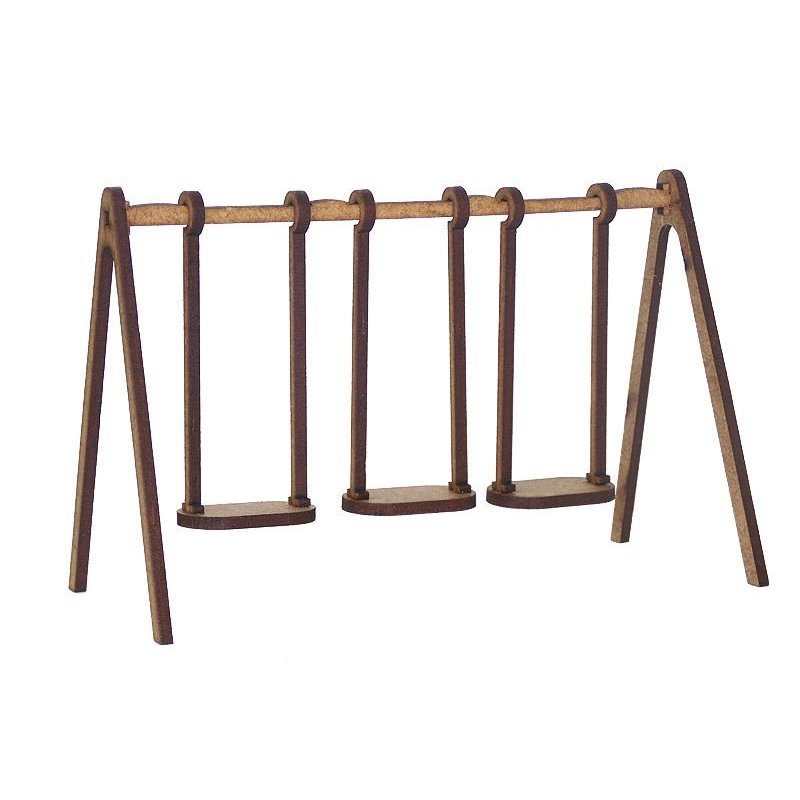 Miniatura Balanço Triplo em MDF Woodplan M1022