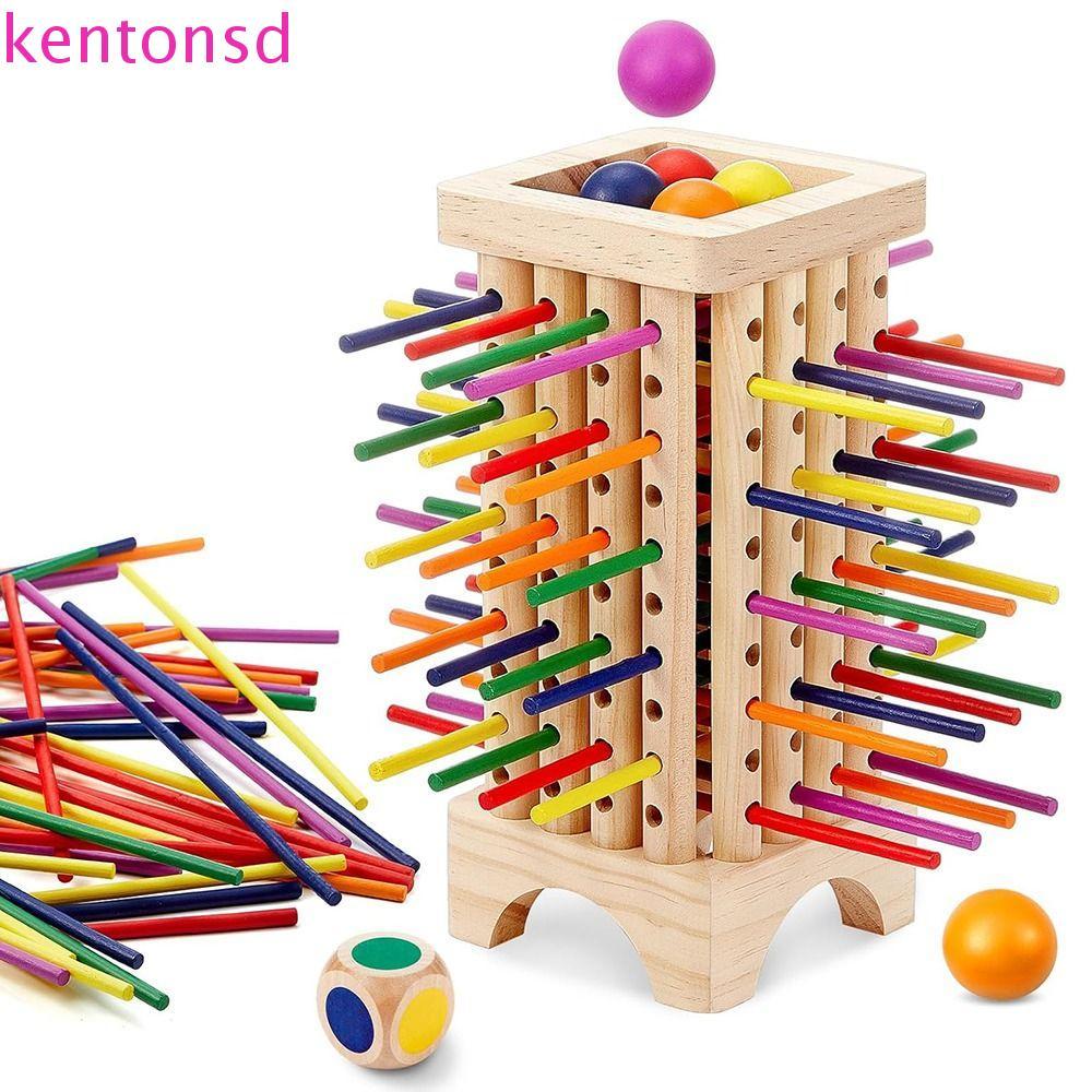Jogo De Tabuleiro KENTONSD Stick , Educacional De Queda De Bola Montessori De 6 Bolas , Palitos Coloridos 42/16