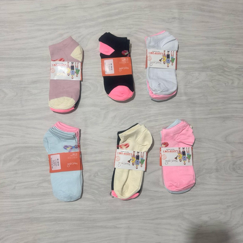 12 Pares de Meias Infantis Menina até 12 Anos Coloridas |