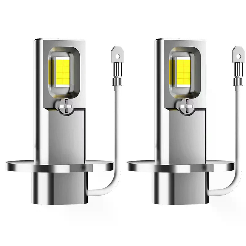 2 Pçs De Alta Potência H3 H1 LED Farol 1 : 1 Mini Tamanho 30000LM Lâmpadas Do Carro Super Brilhante Plug and Play H3