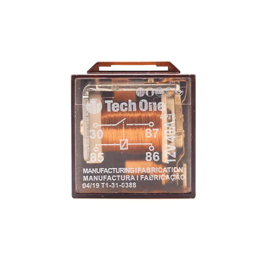 Relé Automotivo 12v 40A 4 Pinos TechOne