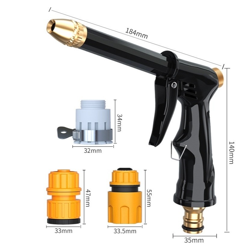 Esguicho De Mangueira Ducha 7 Formas Jato Bico Alta Pressão Jardinagem Para Carro Carpei