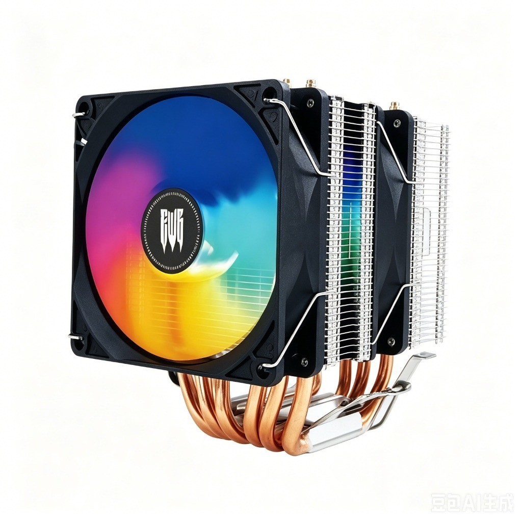 Cooler Para Processador Alta Refrigeração 170w TDP 6 Tubos De Calor Duplo Fan Silencioso