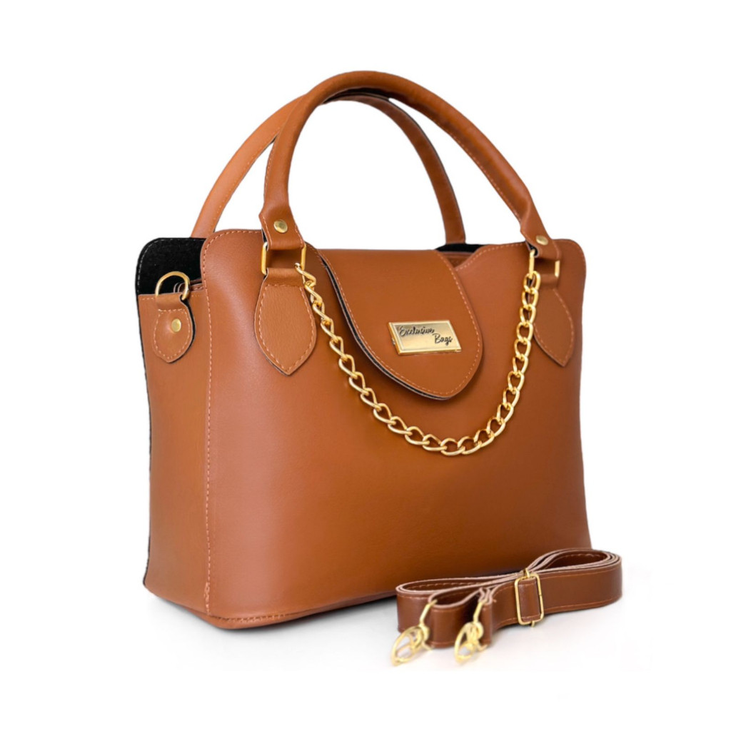 Bolsa Feminina Moderna com Alça de Mão e Transversal | Design Estruturado Premium