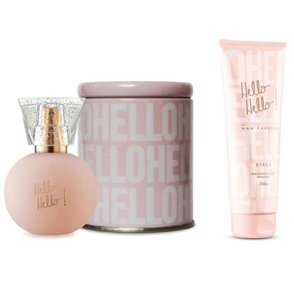 Combo Kit Hello Hello Deo Colonia Perfume 50ml + Loção Hidratante Perfumada Ciclo Cosméticos