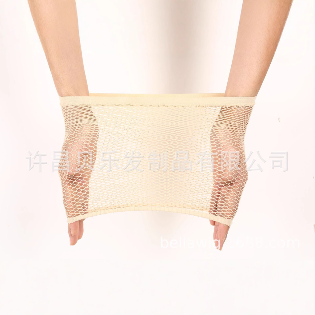Peruca curta de alta elasticidade dois cabelo net peruca comércio exterior expor...