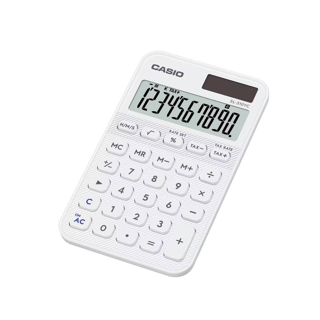 Calculadora de bolso 10 dígitos SL-310YC-WE Branca Casio