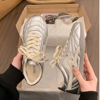 Prata alemão sapatos de treinamento feminino 2026 novo estilo primavera All-Match Commuter sola macia Forrest Gump espor