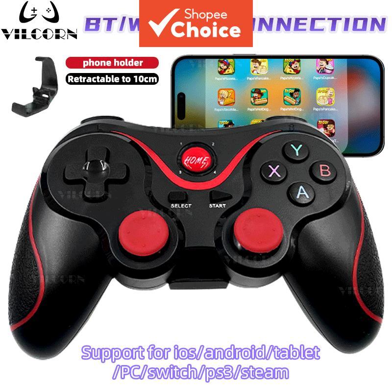Gamepad de Celular X3 Controle Bluetooth com Joystick para Android / PC / TV par