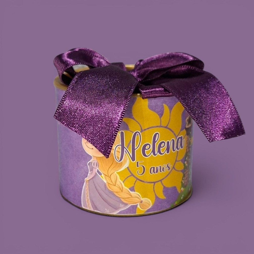 Kit Tubolatas personalizadas 5×6 - RAPUNZEL - Lembrancinha para Aniversarios/ Festas infantil