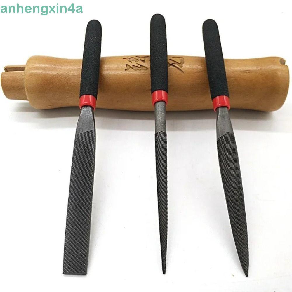 ANHENGXIN Agulha Arquivo Plano , Ferramenta Manual Artesanato Pequenos Arquivos De Aço , Ferramentas De Carpintaria Arqu