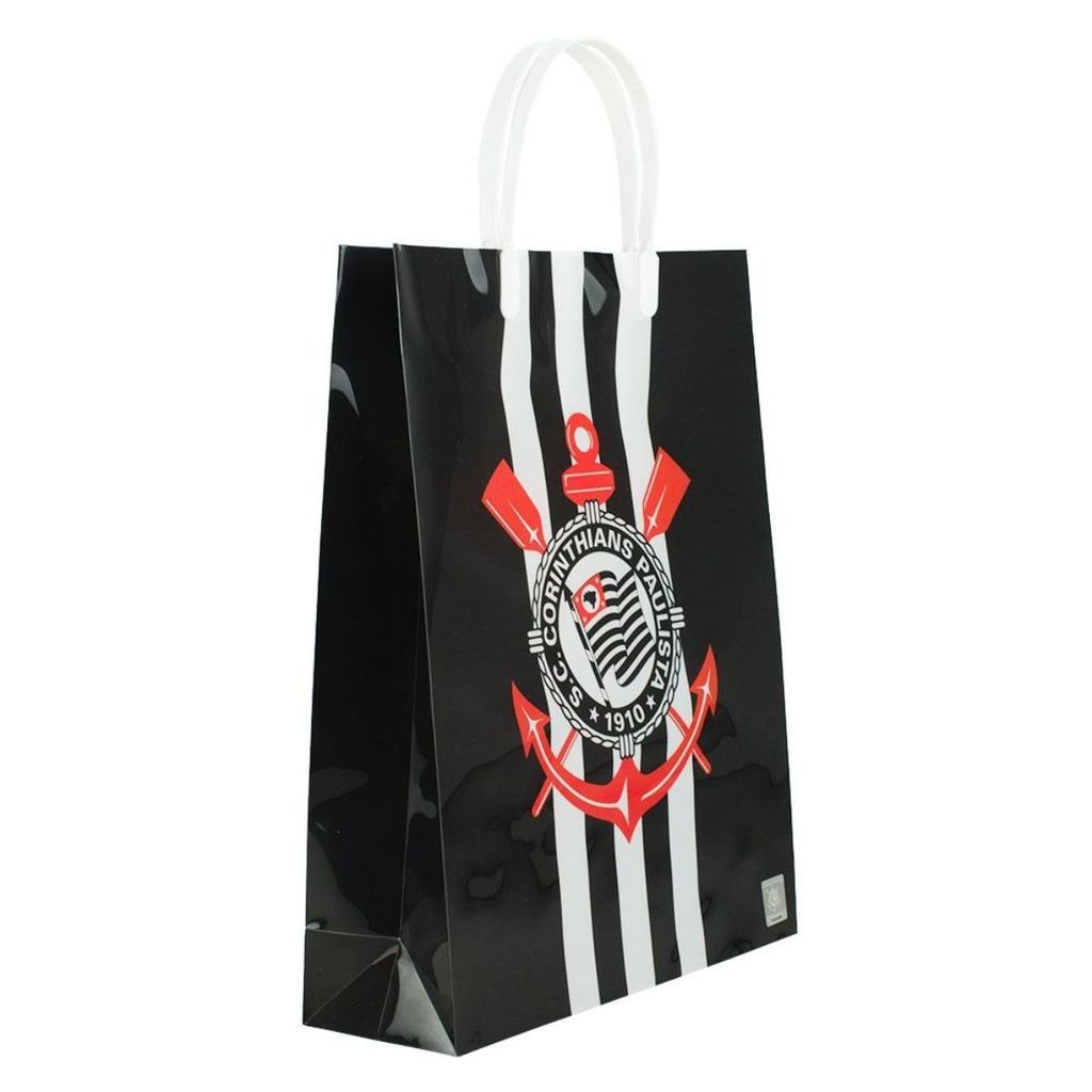 Sacola De Presentes Time 33x9x27cm - Corinthians