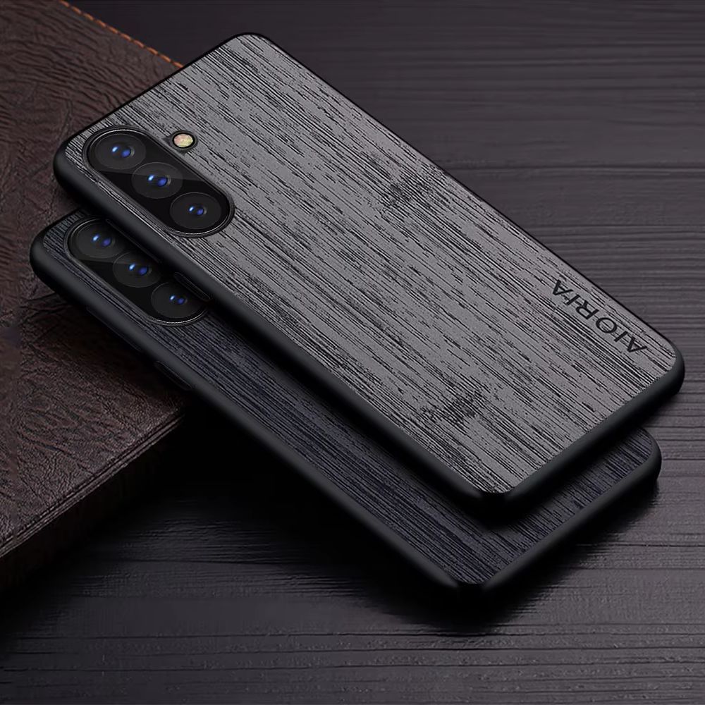Capa Para Samsung Galaxy A27 5G De Couro PU De Grão De Madeira Reta A27