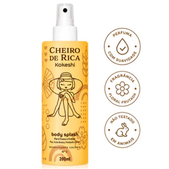 Body Splash Cheiro De Rica 200ml Kokeshi