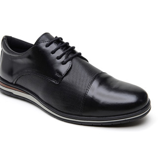 Sapato De Couro Masculino Social Esporte Fino Texturizado Cadarço Casamento Formatura Trabalho Conforto Premium