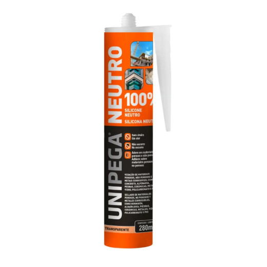 Silicone Selante Neutro Vidro 280g