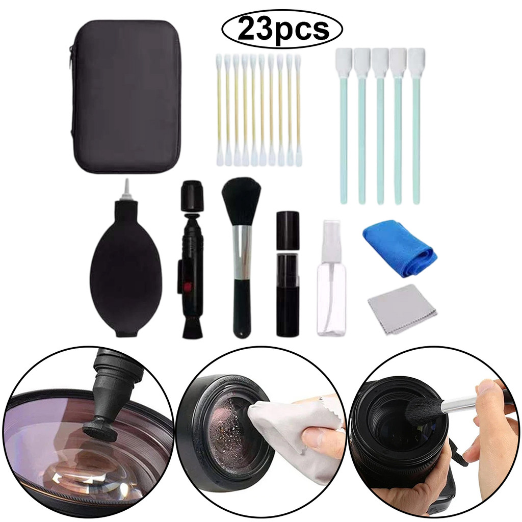 [campgrounds] 23 Unidades Kit De Limpeza De Câmera Multifuncional Ferramenta Lentes Caneta Escova Sopro De Gás De Pano R