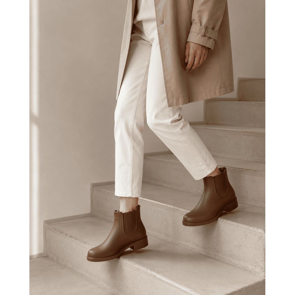 Bota Galocha PVC Cano Curto Lisa e Moderna