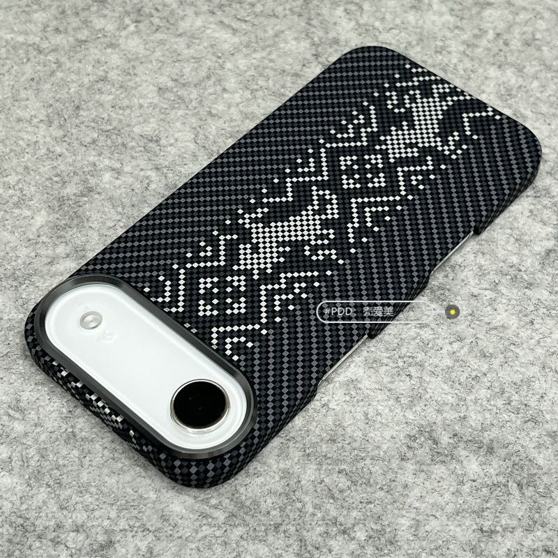 Compatível com a capa do Apple Air, sucção magnética embutida, textura de fibra de carbono 17Promax, capa rígida com est