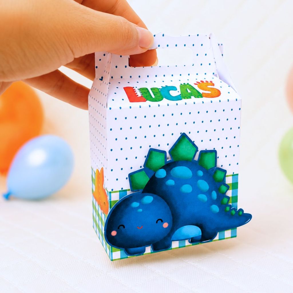 Caixa Maleta DINOSSAURO BABY Personalizada Lembrancinha de Festa /Aniversário/ Festa Infantil