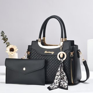Conjunto de duas peças para usar no ombro, bolsa de ombro simples e moderna, bolsa transversal grande e elegante para mu