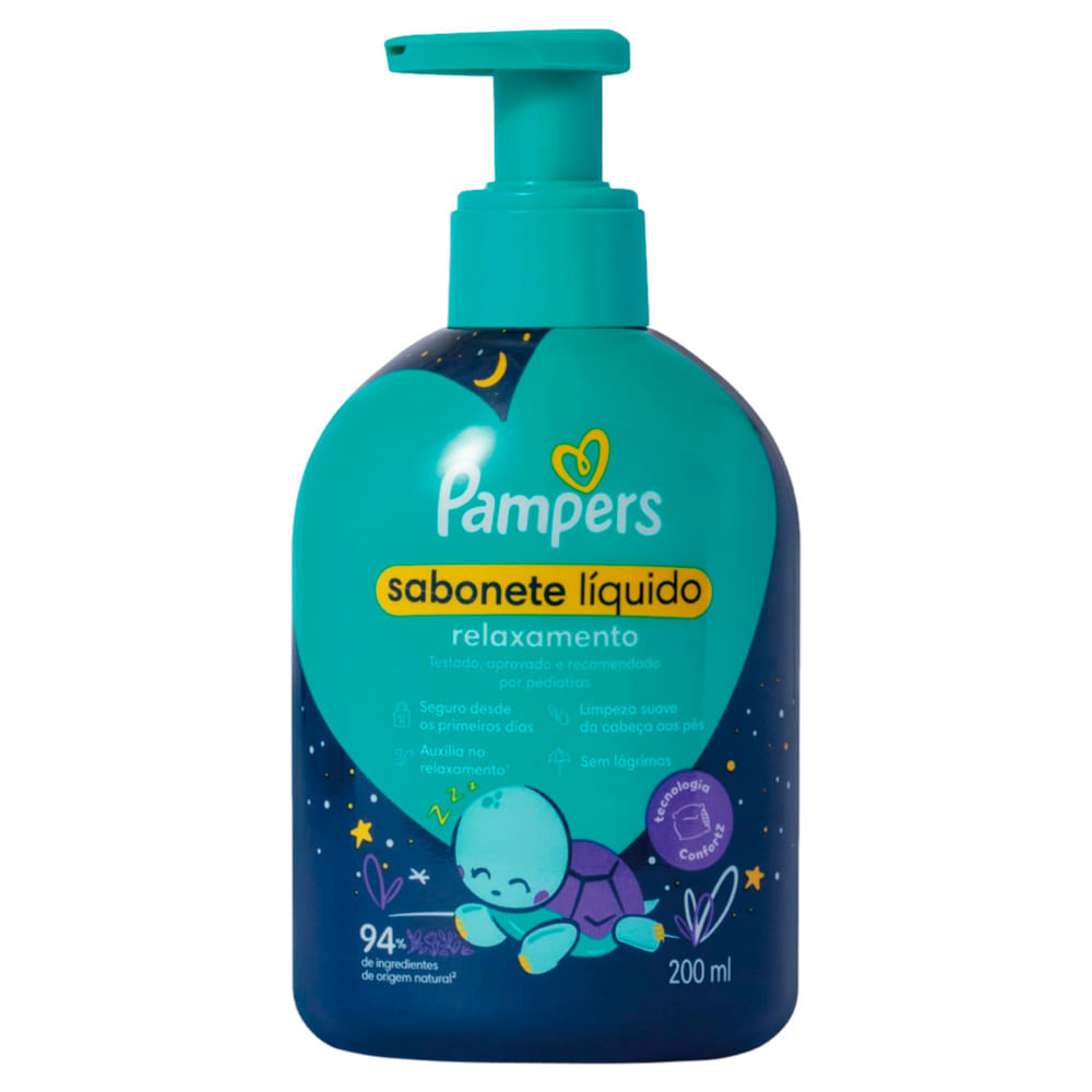 Sabonete Líquido Pampers Relaxamento da Cabeça aos Pés 200ml
