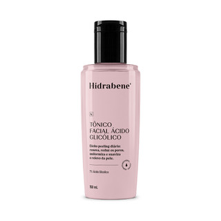 Tônico Facial Ácido Glicólico 7% Hidrabene 150ml Peeling Diário Poros Luminosidade Vegano