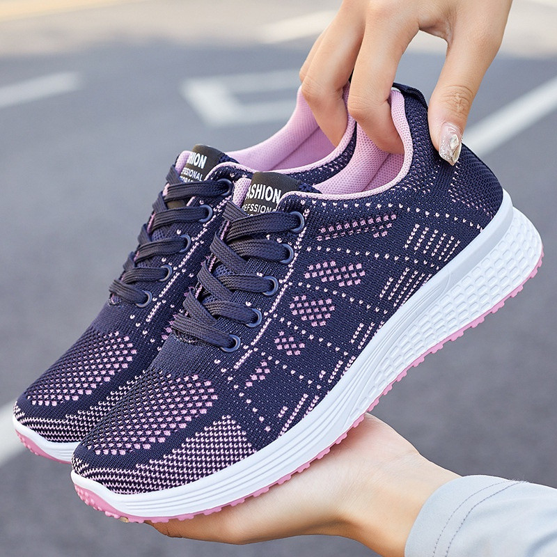 Sapatos femininos 2023 novo estilo sapatos femininos sola macia confortável casuais na moda esportes sapatos fem