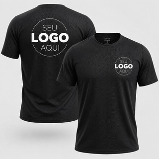 Camiseta DryFit Poliamida Personalizada Com Sua Arte Estampa Grande Para Academia