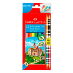 Lápis de cor 12 cores + 2 lápis bicolor 120112/2B.\112013 Faber-Castell