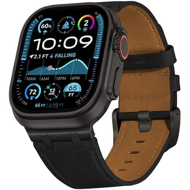 Pulseira De Couro VeveXiao AP Compatível Com Apple Watch Ultra 2 Band 49mm 46mm