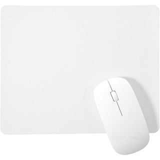 Ymapinc Mouse Pad Branco de 10x8 Polegadas, Tapete de Mouse Ultra-Fino com Base Antiderrapante para Jogos em Computador,