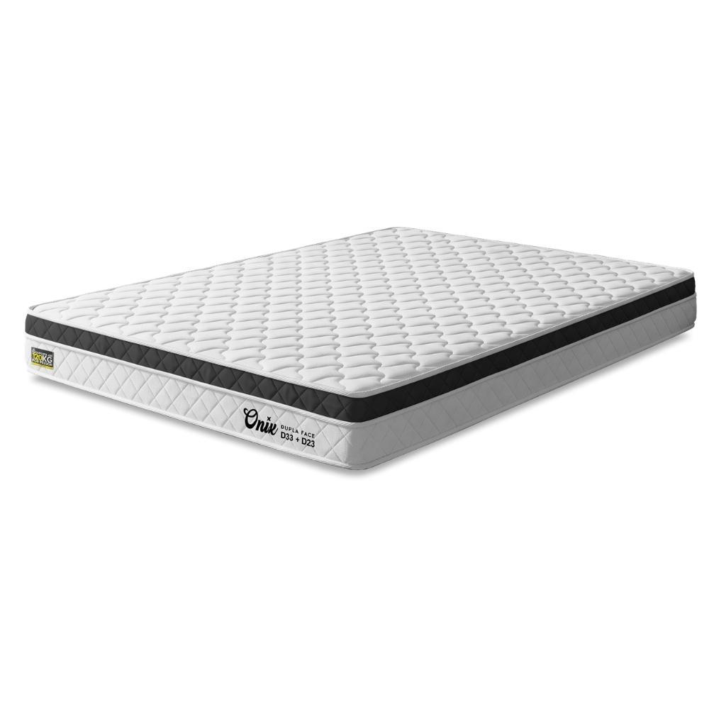 Colchão Casal Espuma Ortopédica Onix D33 138x188x20cm Hellen - Suporta até 120 kg por pessoa