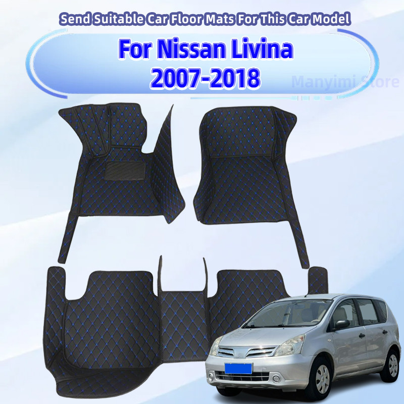 Tapetes De Carro Para Nissan Livina 2007-2018 Almofadas De Pé Acessórios Interiores Automóveis 2017 2016 2015 2014 2013