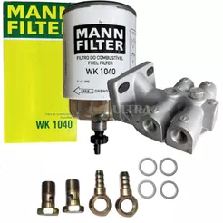 Kit Completo Filtro Racor + Suporte Universal WK1040 - 12MM (Mann KITRACORWK1040SEMBOMBA)