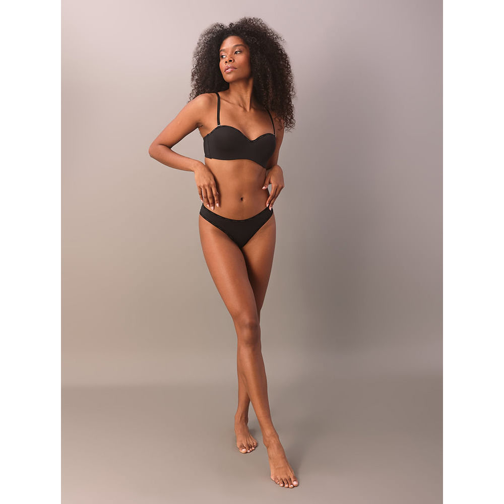 Imagem Sutiã Tomara Que Caia Soft Micro Logo Calvin Klein Underwear - Preto