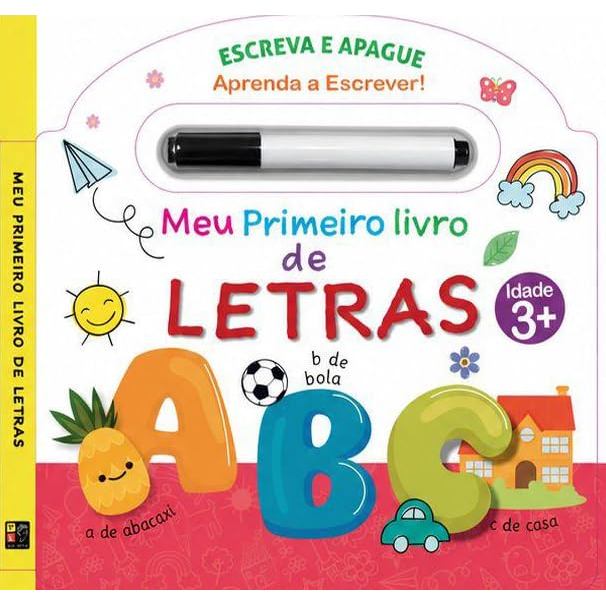 Aprenda a Escrever | Meu primeiro livro de Letras | Escreva e Apague com Caneta