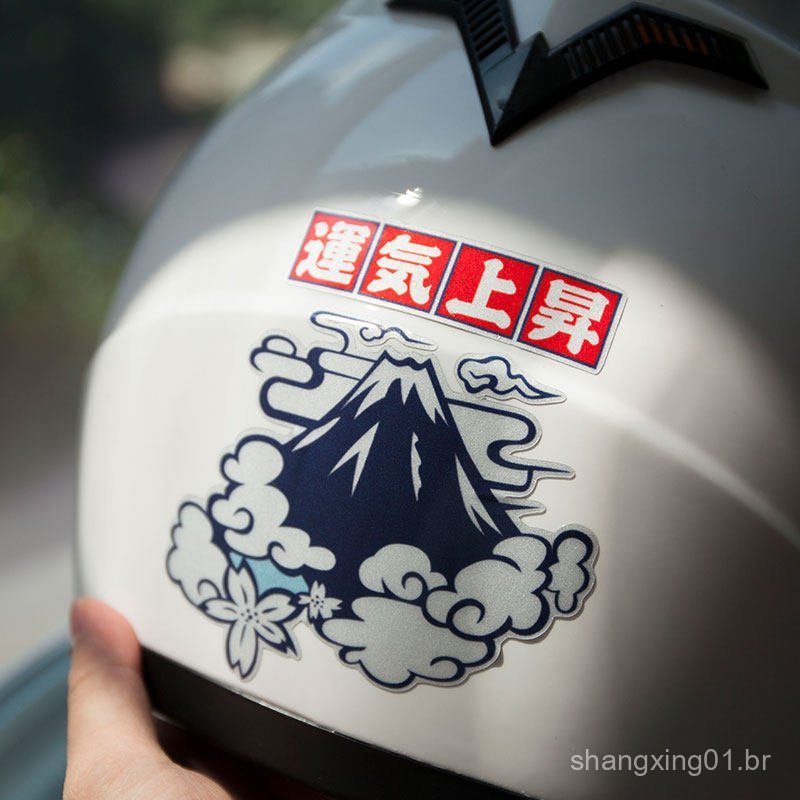 Adesivos personalizados para motocicletas para dar sorte, adesivos para capacetes, adesivos para motocicletas e veículos