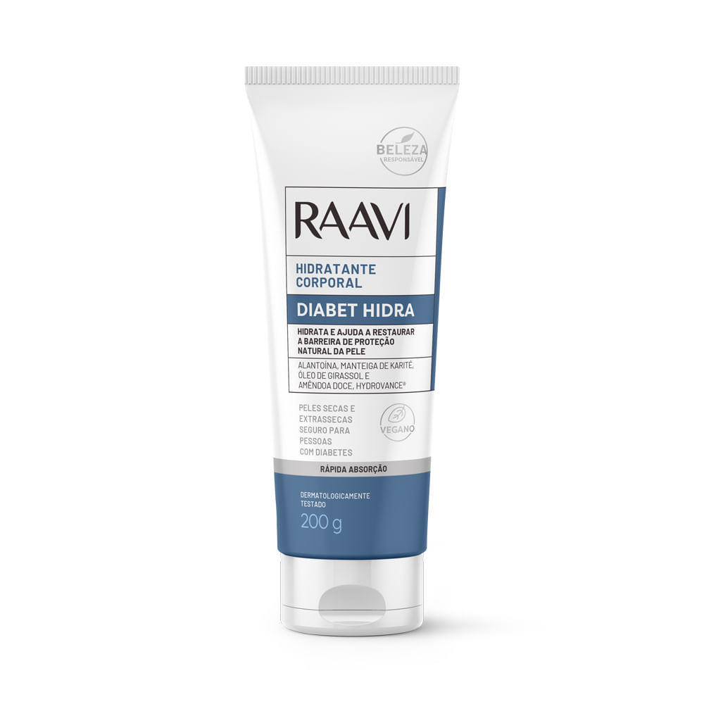 Hidratante Corporal Diabet Hidra Raavi 200g