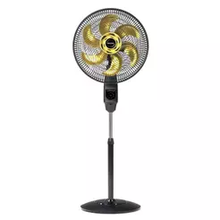 Ventilador Coluna Mallory Chronos 126W TS+ 6 Pás 40cm com 3 Velocidades Preto/Dourado