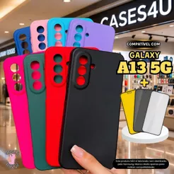 Capa Compatível com Galaxy A13 5G Capinha + Película 3D Cerâmica Privacidade