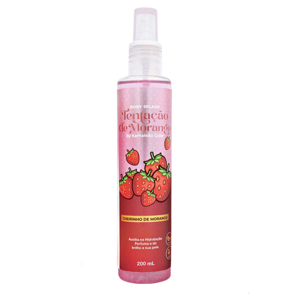 Body Splash Kamaleão Color Tentação de Morango 200ml